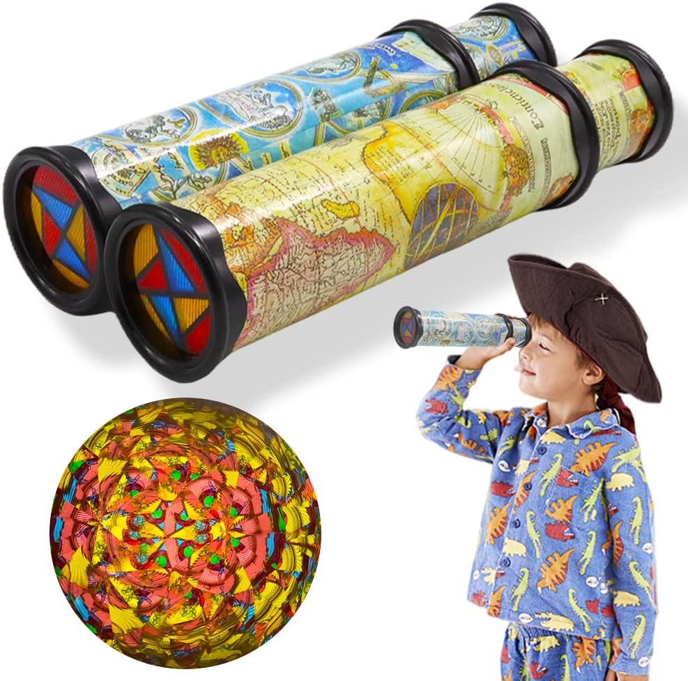 Kids Education World - Масштабируемый вращающийся калейдоскоп, волшебные очки-калейдоскопы, регулируемая