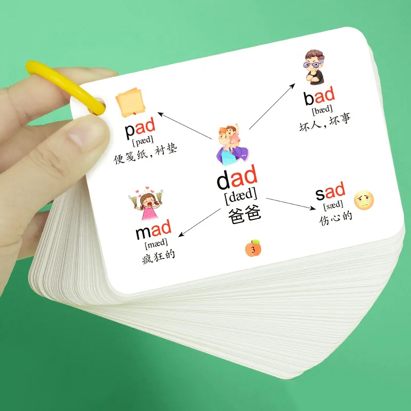 Kids Education Card - Обучающая карта Монтессори для детей, 600