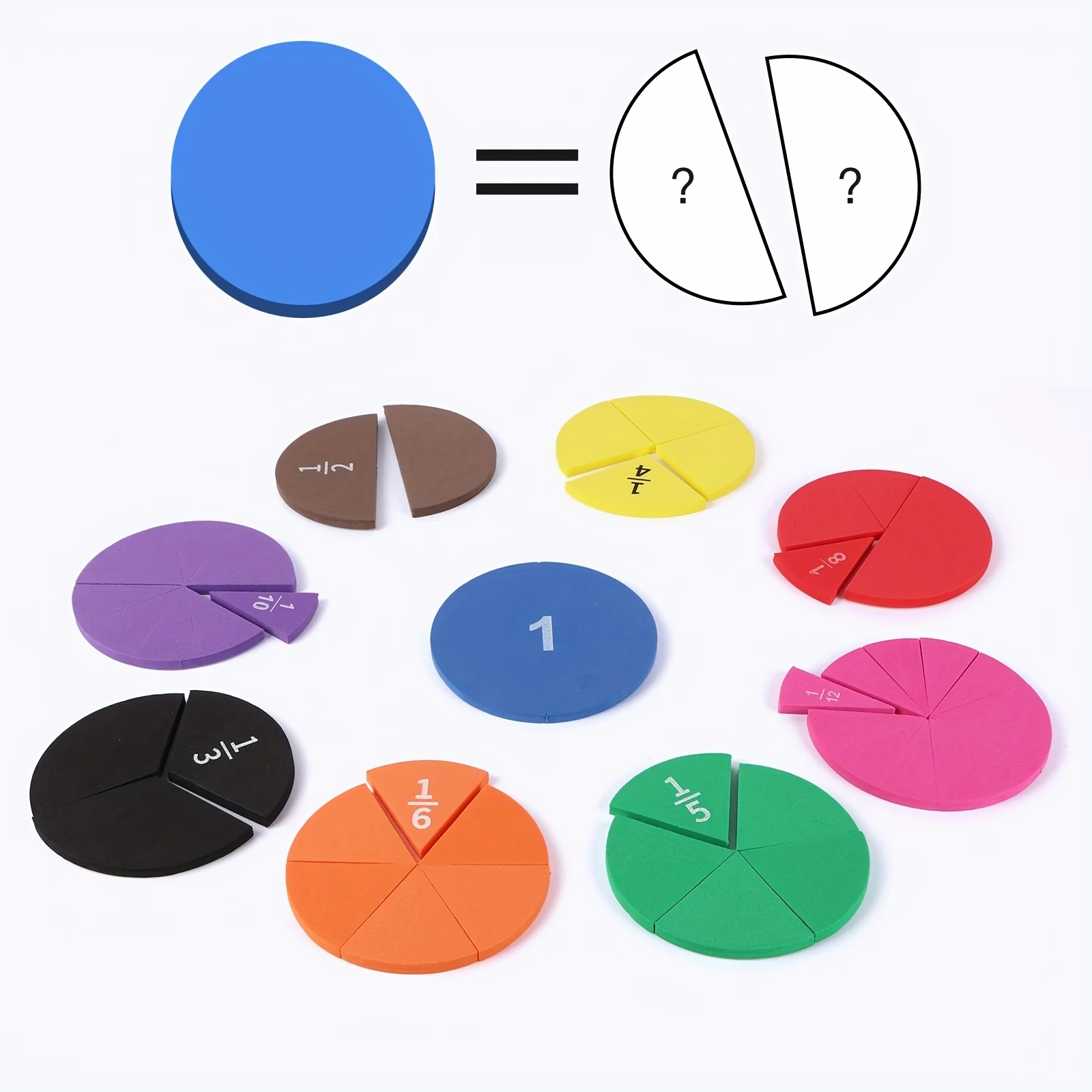 Math Manipulative Set - Набор математических манипуляций с дробями, 9