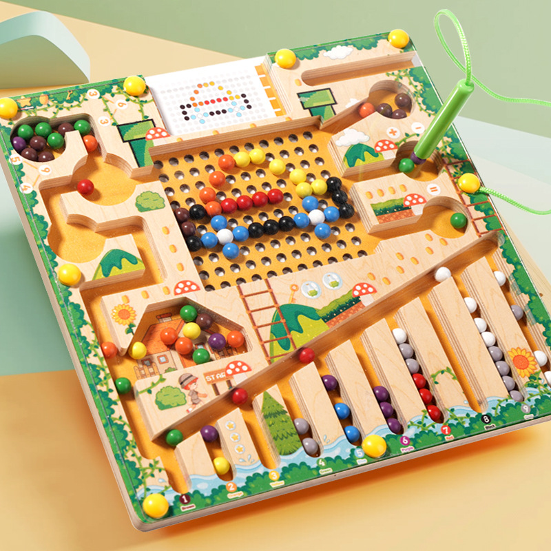 Kids Educational Box - Магнитные игры для сортировки, головоломки Монтессори,