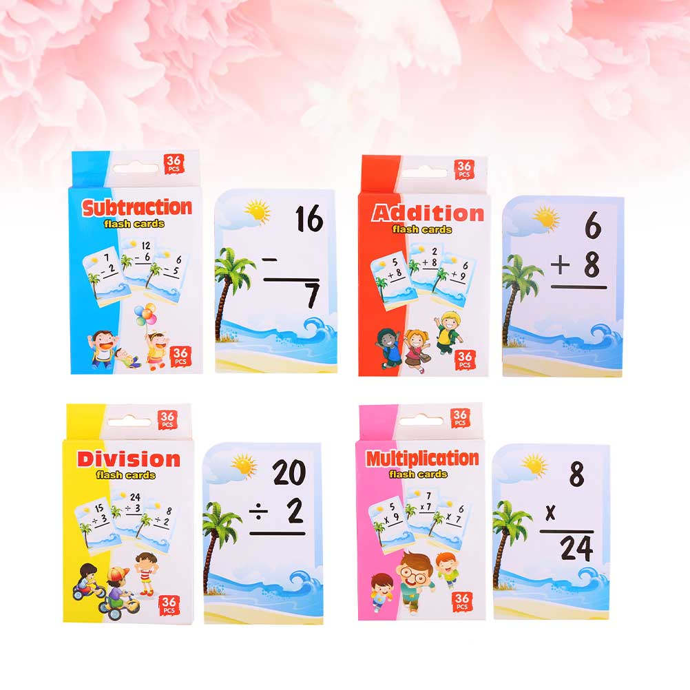 Kids Educational Box - 4 коробки с карточками для изучения