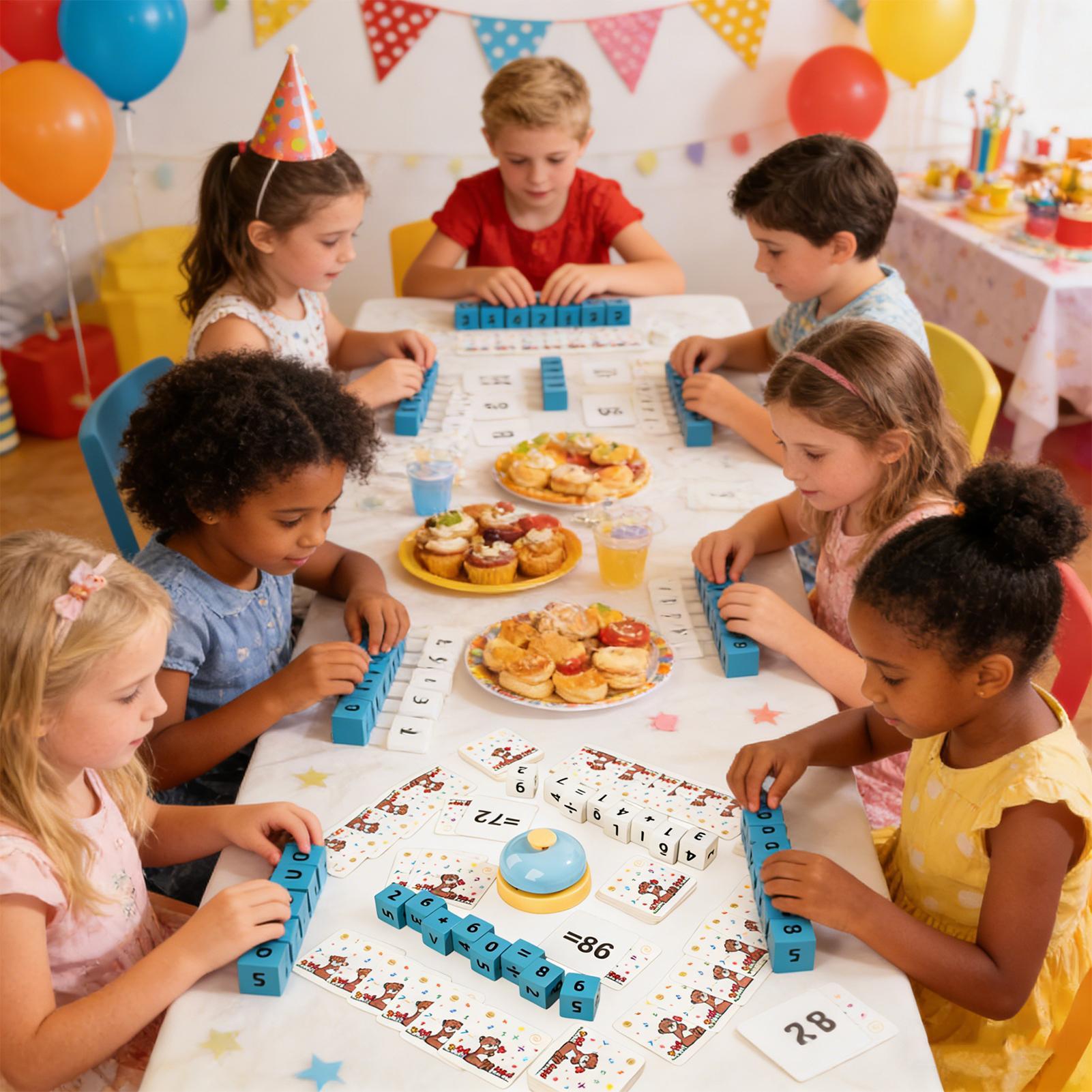 Math Manipulative Set - Деревянные блоки с цифрами, головоломка Монтессори,