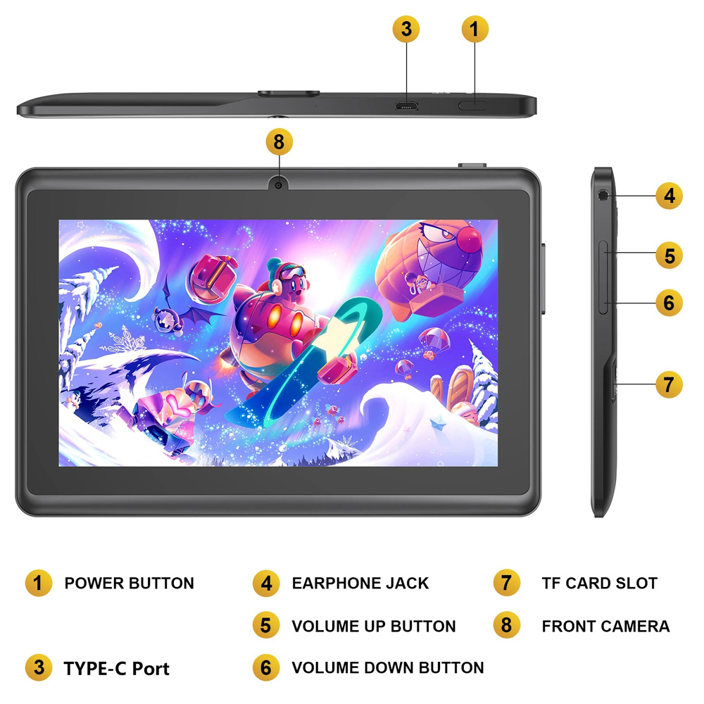 Лидер продаж, 7-дюймовый детск – обзор и цена Kids Education Tablet