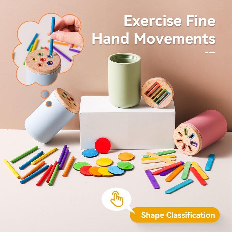 Деревянные игрушки Монтессори, – обзор и цена Kids Educational Box