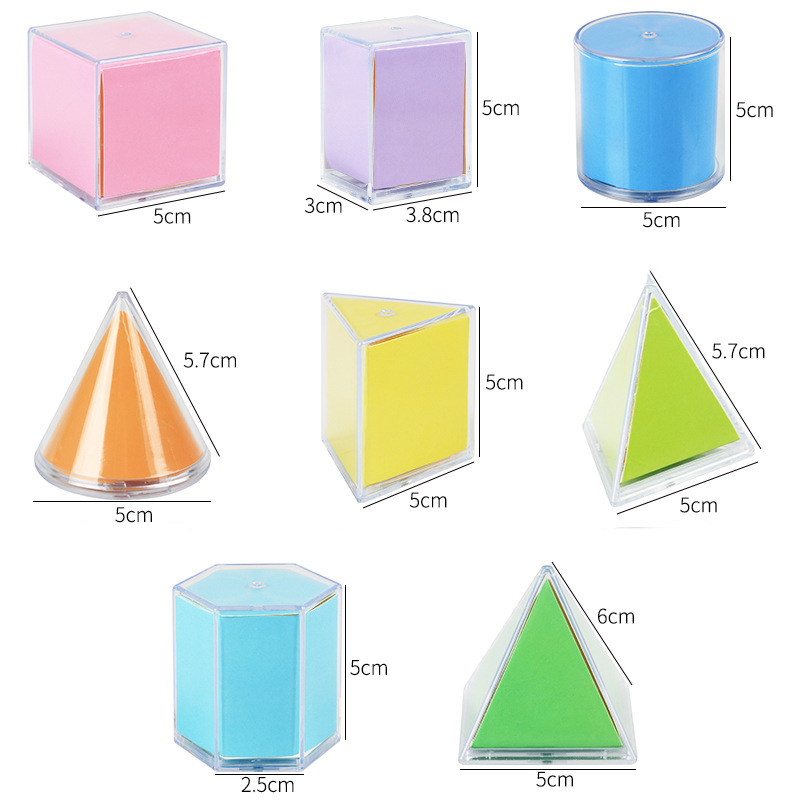 Набор из 8 прозрачных 3D-геоме – обзор и цена Math Manipulative Set