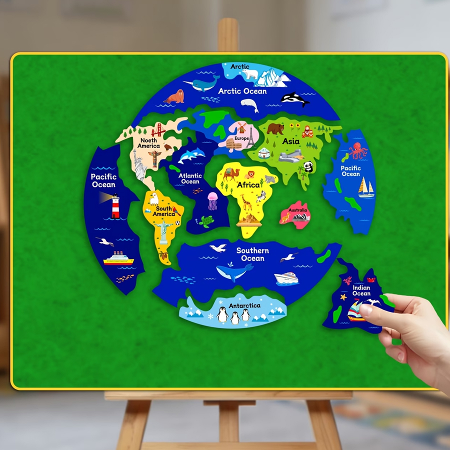 Детская фетровая головоломка « – обзор и цена Kids Education World